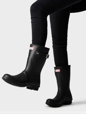 NWT🖤Hunter Short Rain Boots